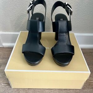 Michael Kors Becker T Strap Heels - sz 7